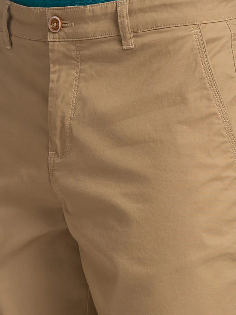 Parx Men Khaki Regular Fit Solid Shorts - Image 6
