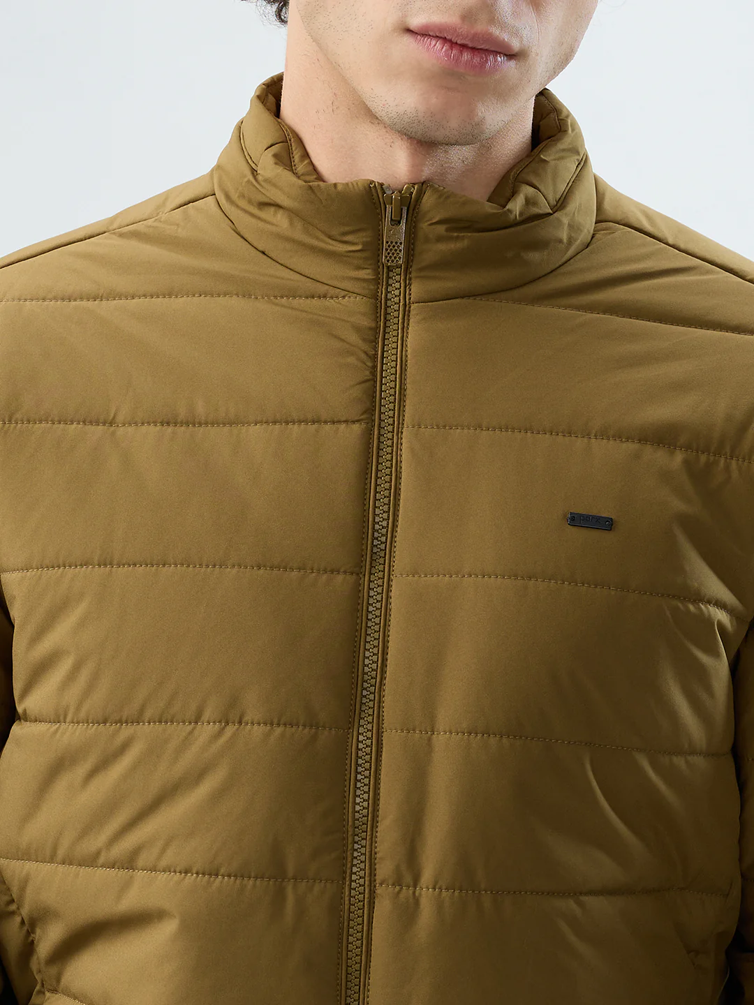 Parx Men Khaki Solid Polyester Jacket/Winterwear - Image 6