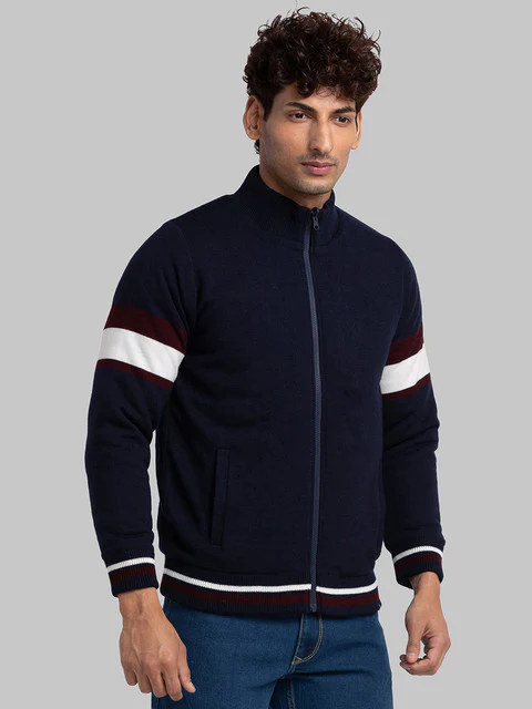 Parx Men Maroon Intarsia Acrylic Sweater - Image 2