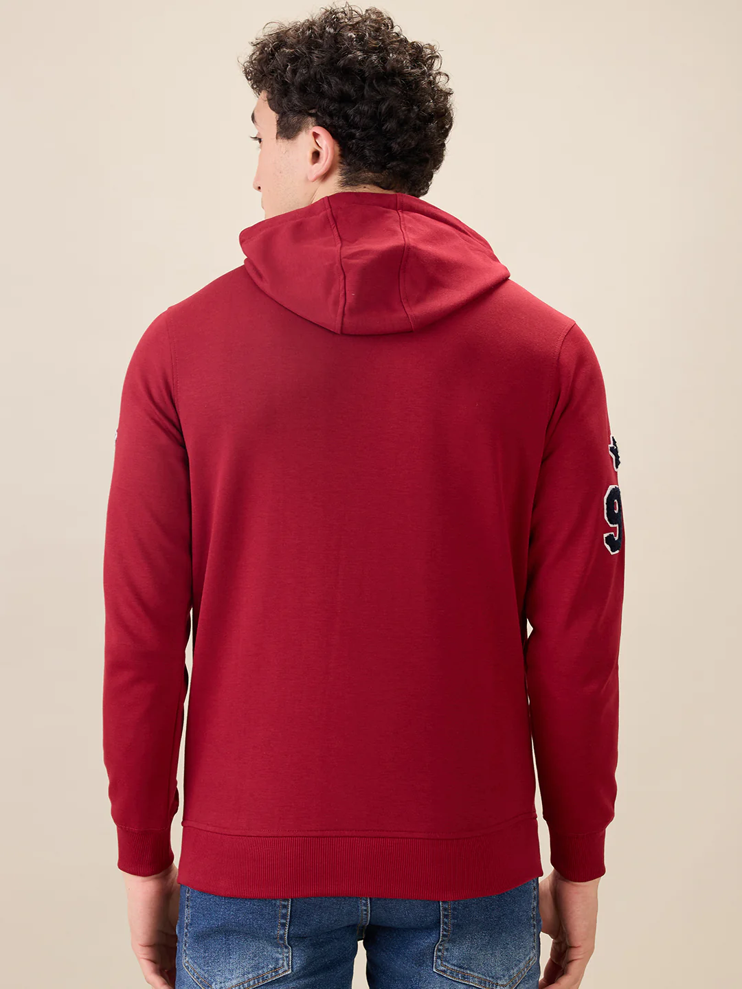 Parx Men Marron Graphic Regular Fit Cotton Blend Sweatshirt - Image 4