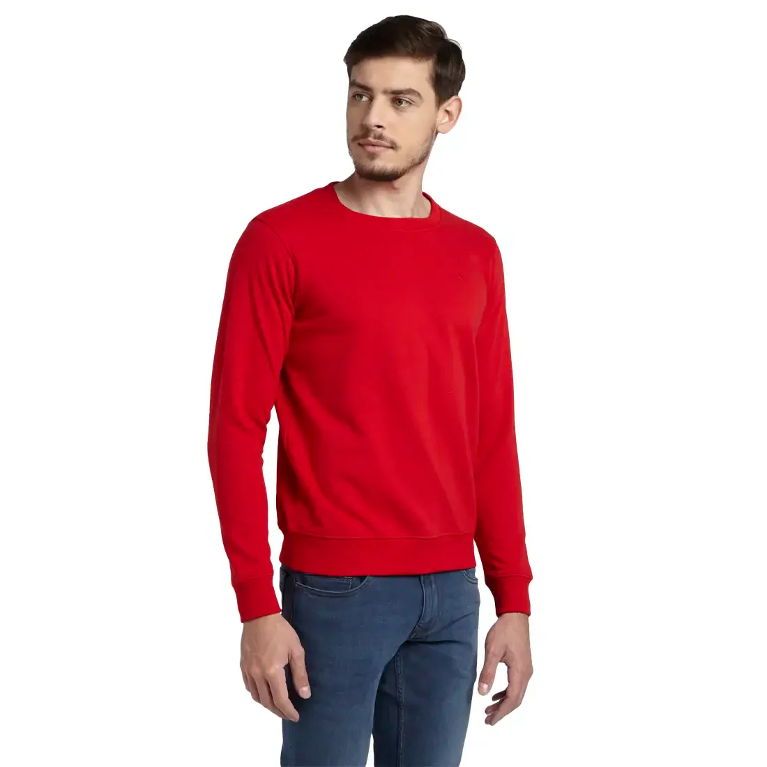 Parx Men Multi-Colour Solid Regular Fit Polyester Blend Sweetshirts - Image 2