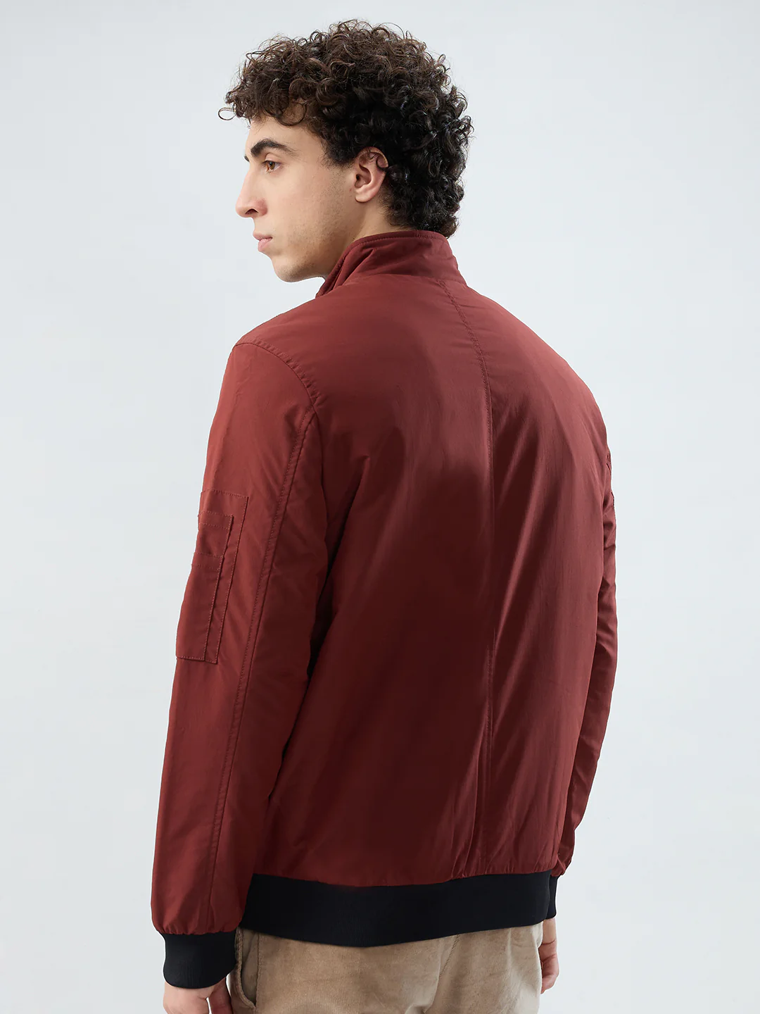 Parx Men Orange Solid Polyester Jacket/Winterwear - Image 4