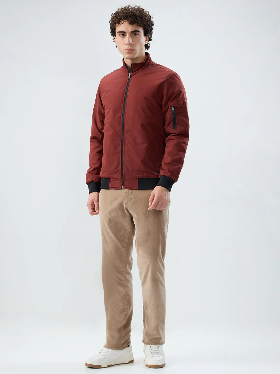 Parx Men Orange Solid Polyester Jacket/Winterwear - Image 5
