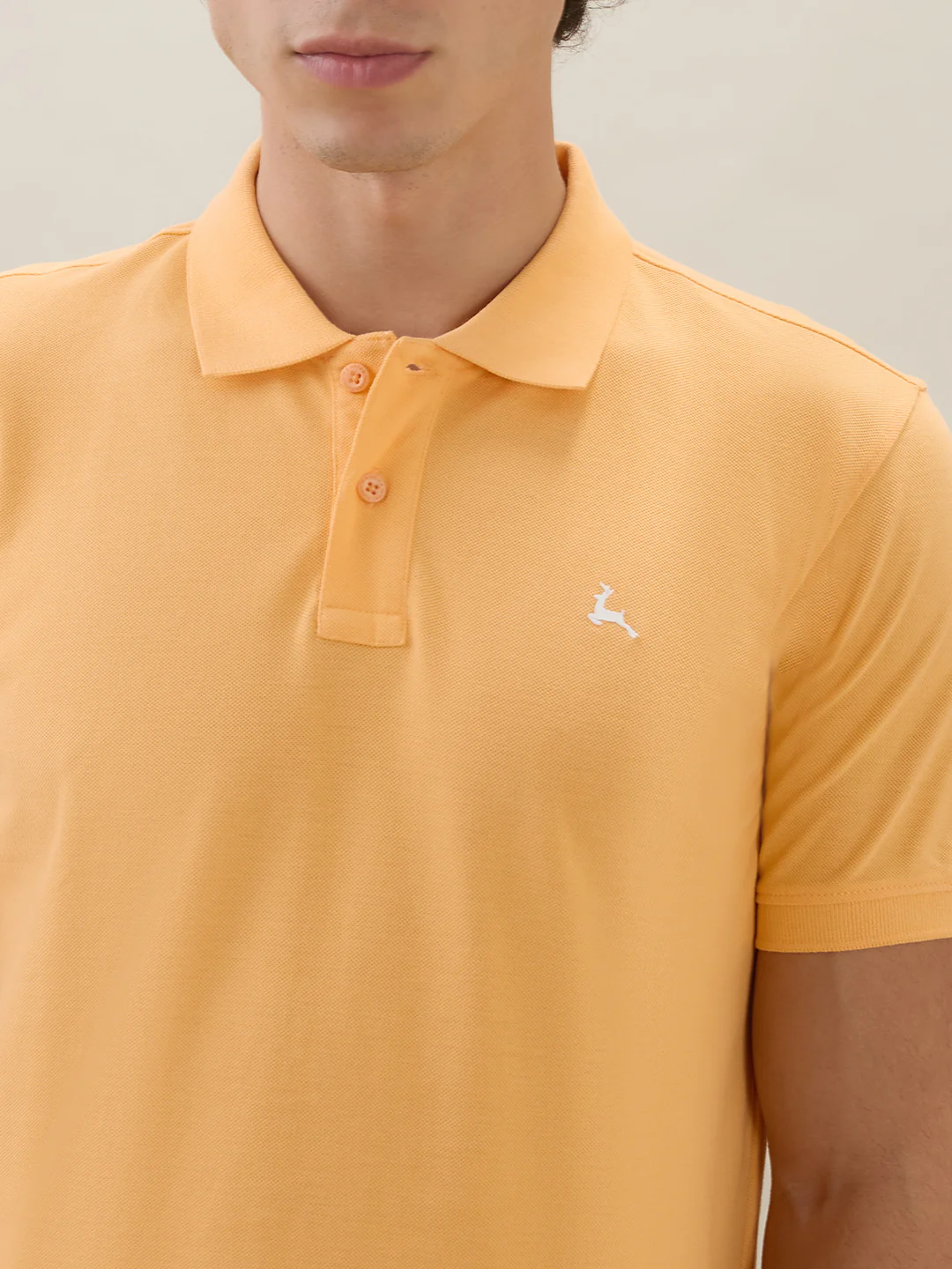 Parx Men Orange Solid Regular Fit Cotton T-shirt - Image 6