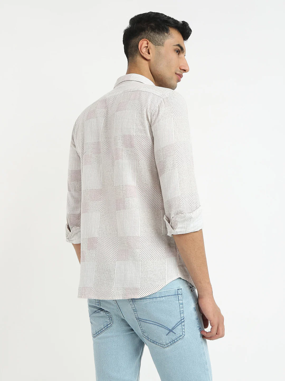 Parx Men Red Print Slim Fit Cotton Casual Shirt - Image 4