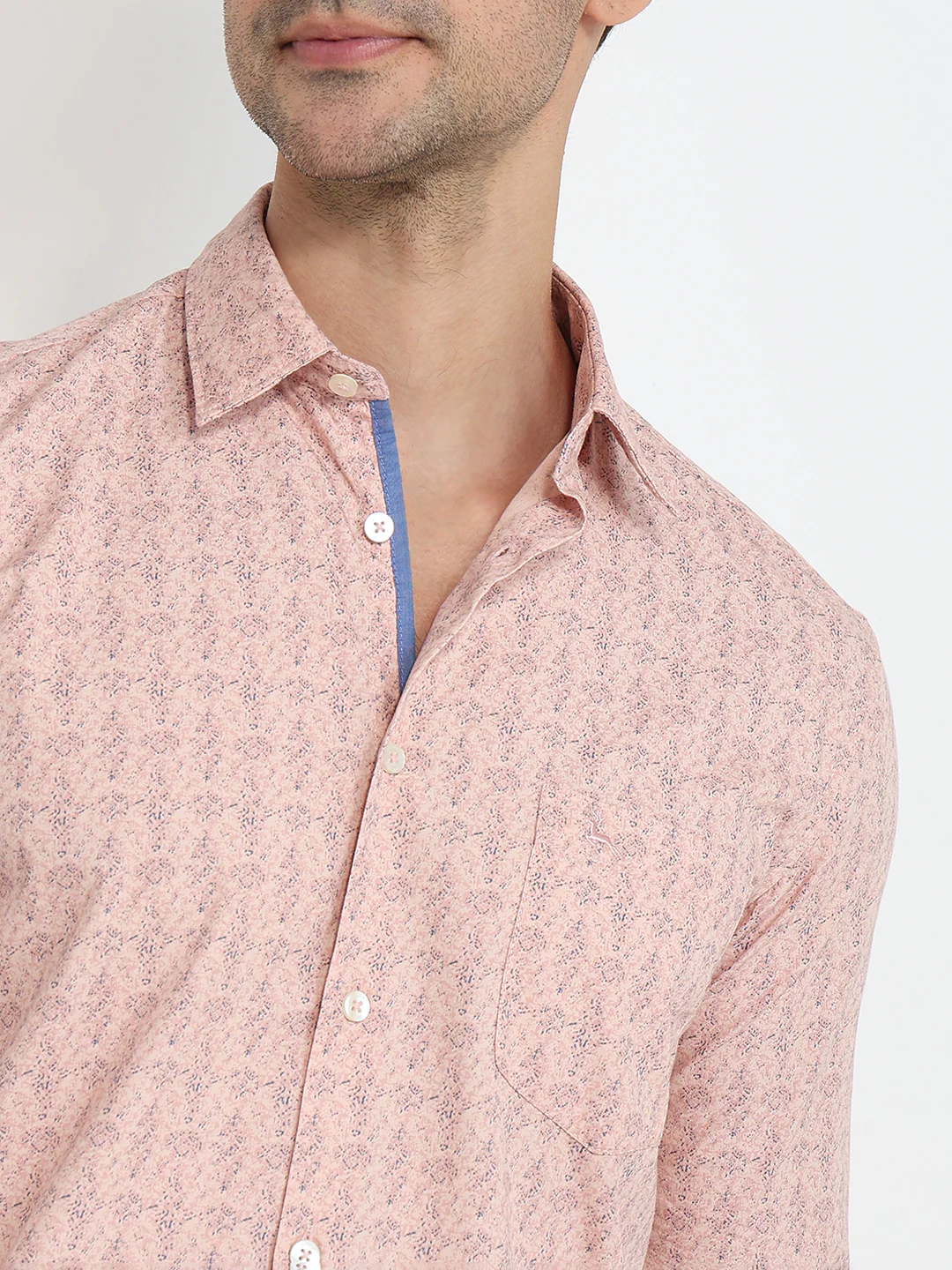 Parx Men Red Print Slim Fit Cotton Shirt - Image 6