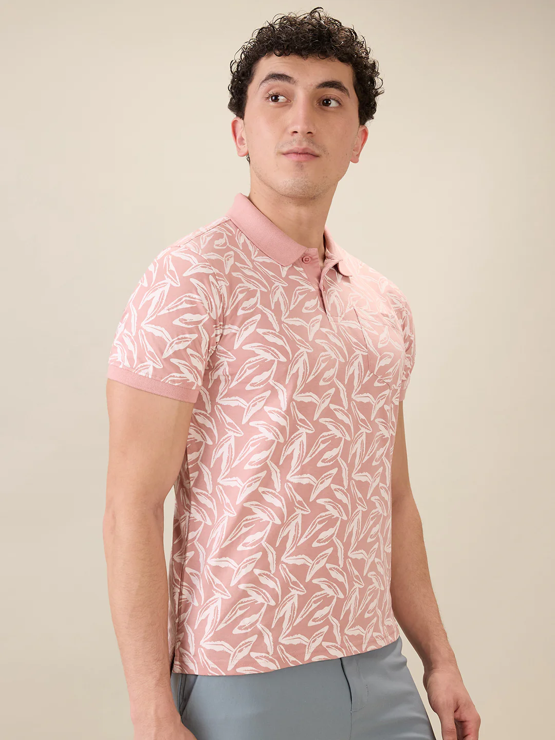 Parx Men Red Printed Regular Fit Cotton Blend Half Sleeve T-Shirt - Image 2