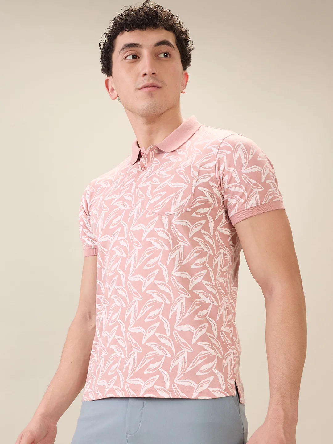 Parx Men Red Printed Regular Fit Cotton Blend Half Sleeve T-Shirt - Image 3