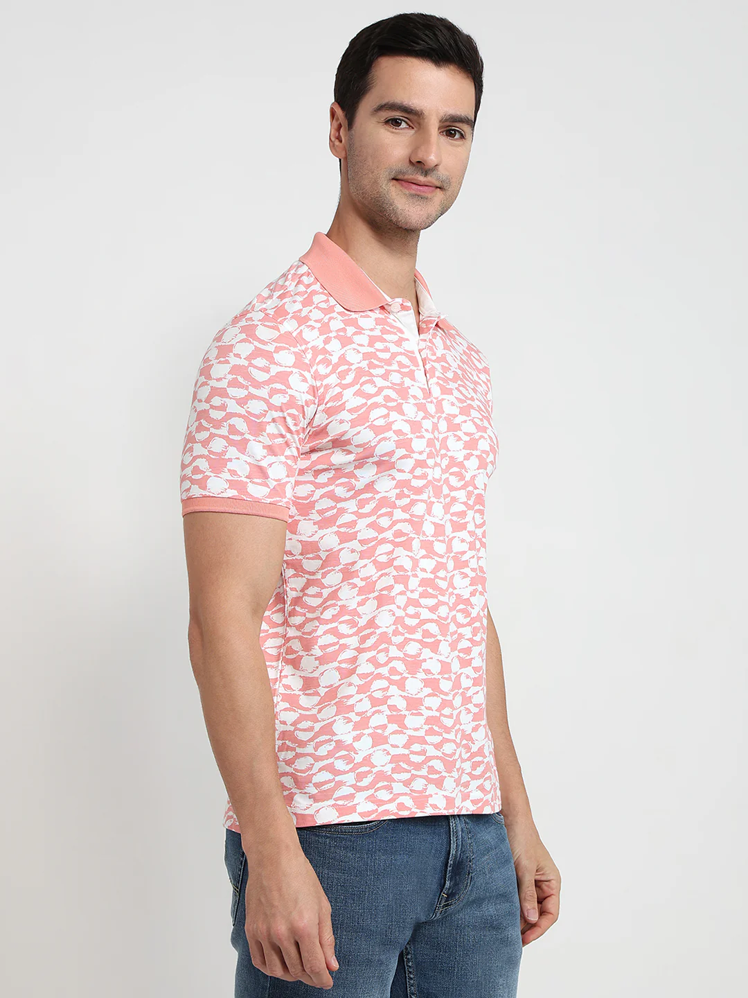Parx Men Red Printed Regular Fit Rayon Blend T-Shirt - Image 3