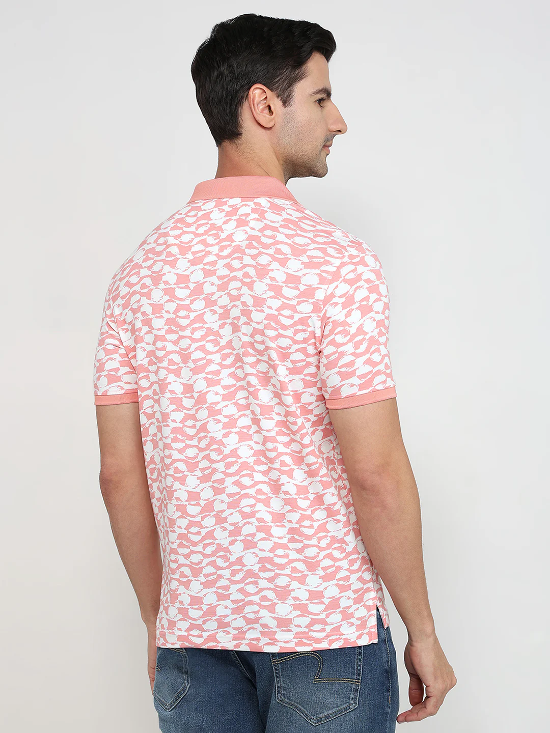 Parx Men Red Printed Regular Fit Rayon Blend T-Shirt - Image 4