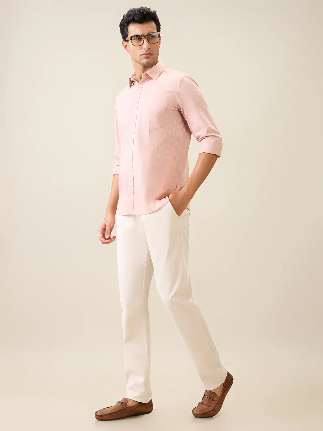 Parx Men Red Printed Slim Fit Cotton Casual Shirt - Image 6