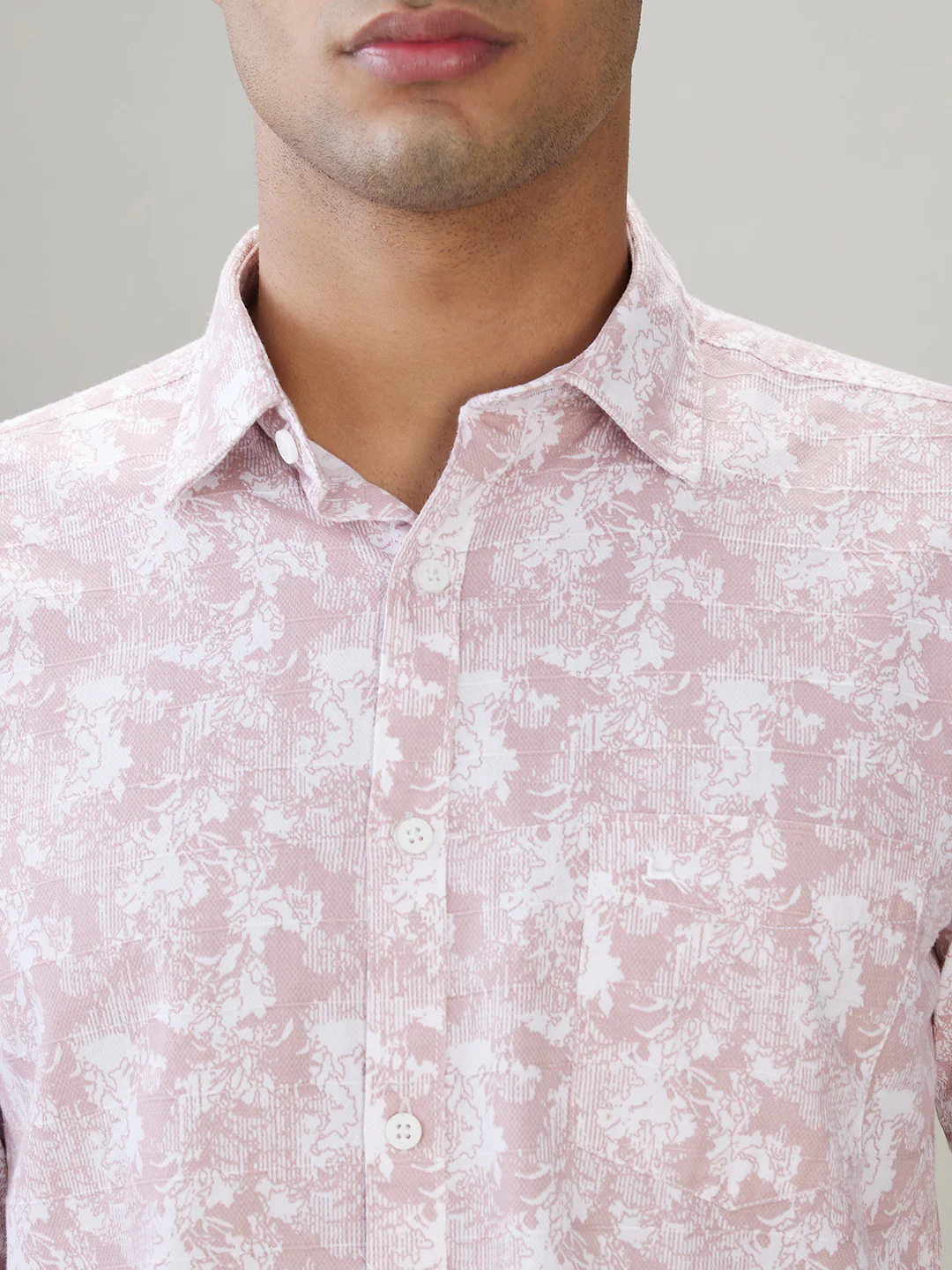 Parx Men Red Printed Slim Fit Cotton Full Sleeve Casual Shirt - Image 6