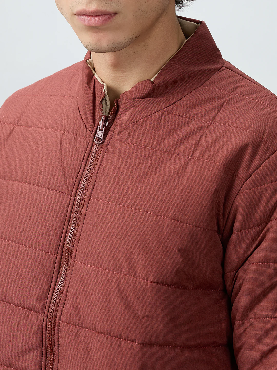 Parx Men Red Solid Polyester Jacket/Winterwear - Image 6