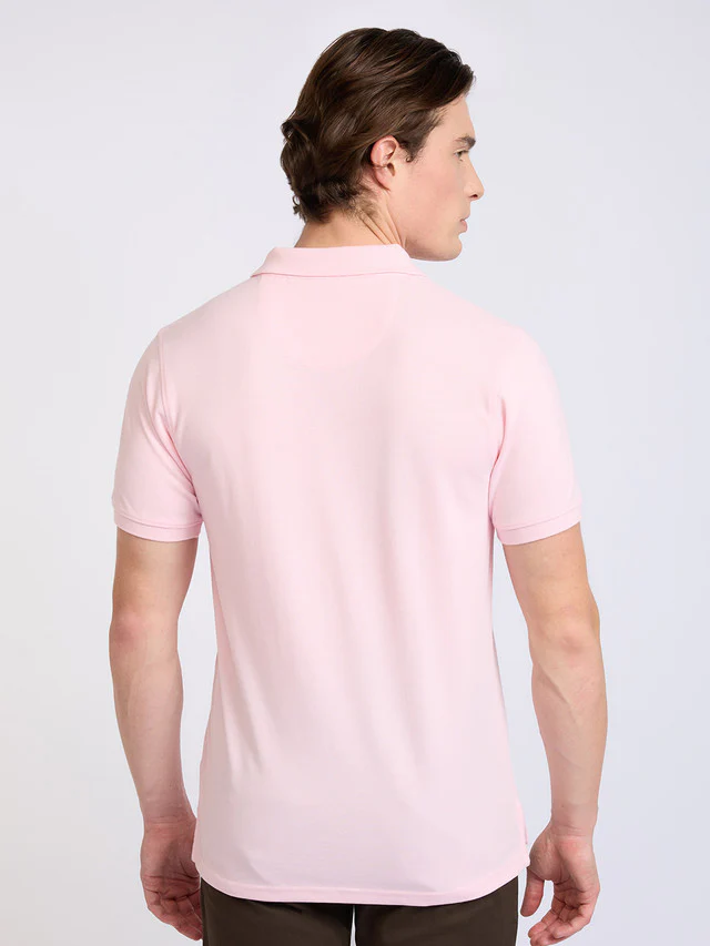 Parx Men Pink Solid Regular Fit Cotton Blend T-Shirt - Image 5