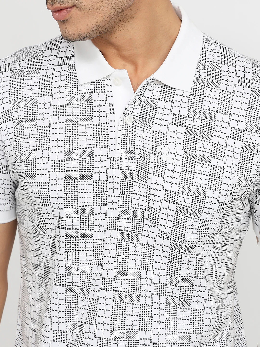 Parx Men White Print Regular Fit Cotton T-shirt - Image 6