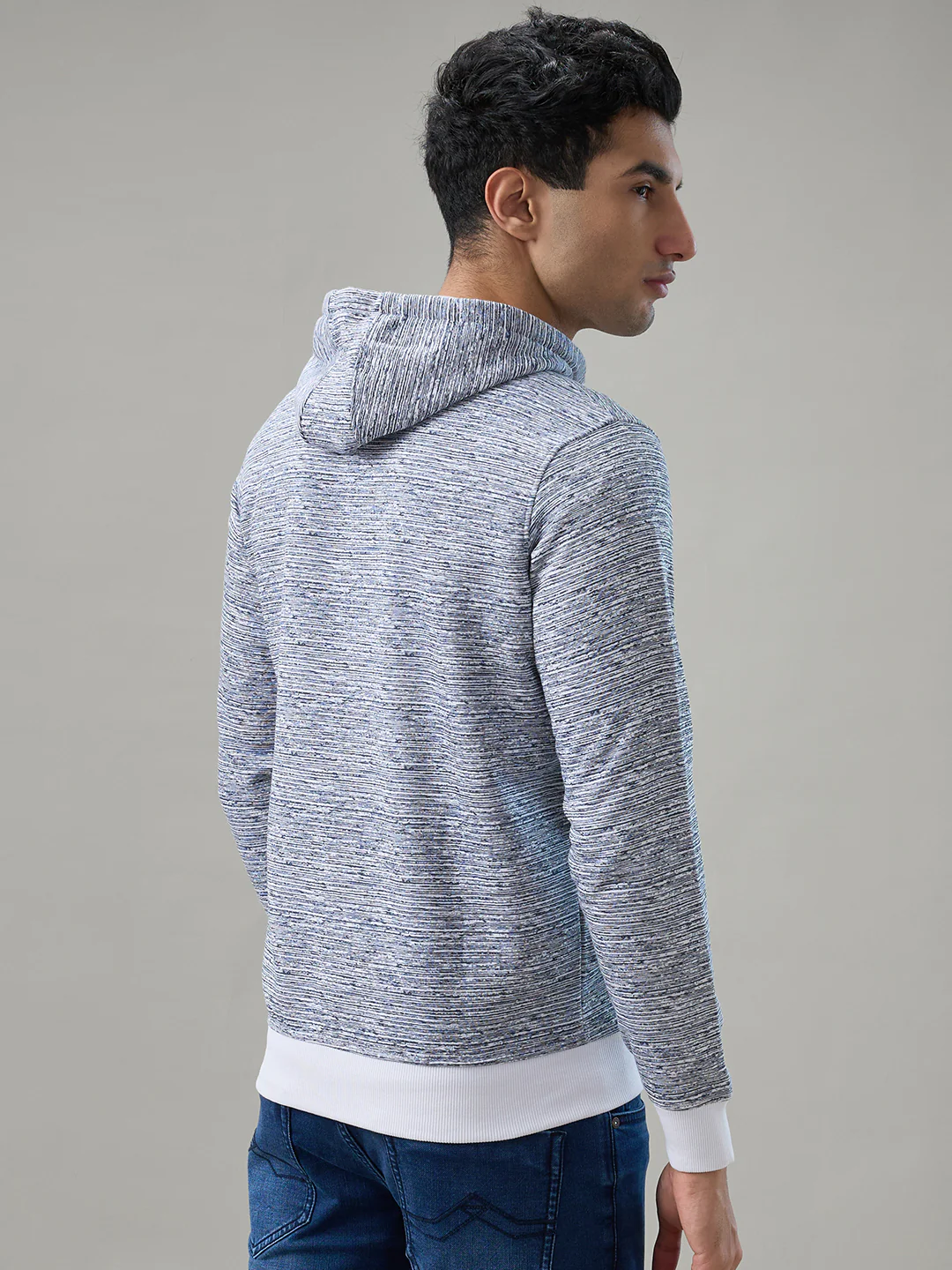 Parx Men White Printed Regular Fit Cotton Blend Sweatshirt - Image 4