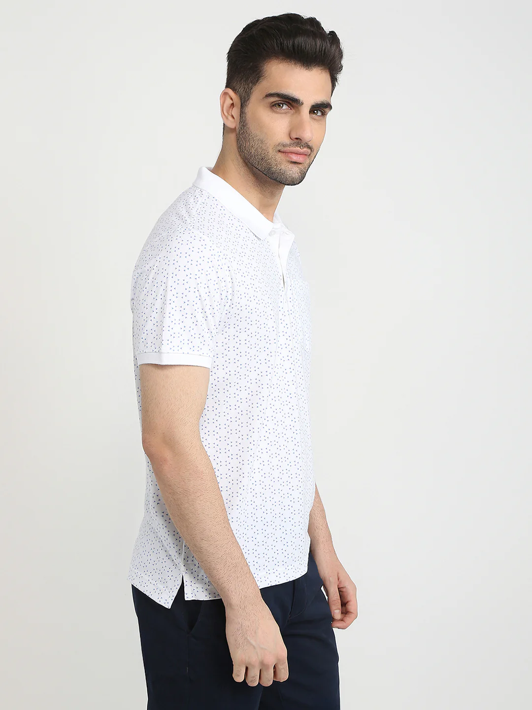 Parx Men White Printed Regular Fit Cotton Blend T-Shirt - Image 3