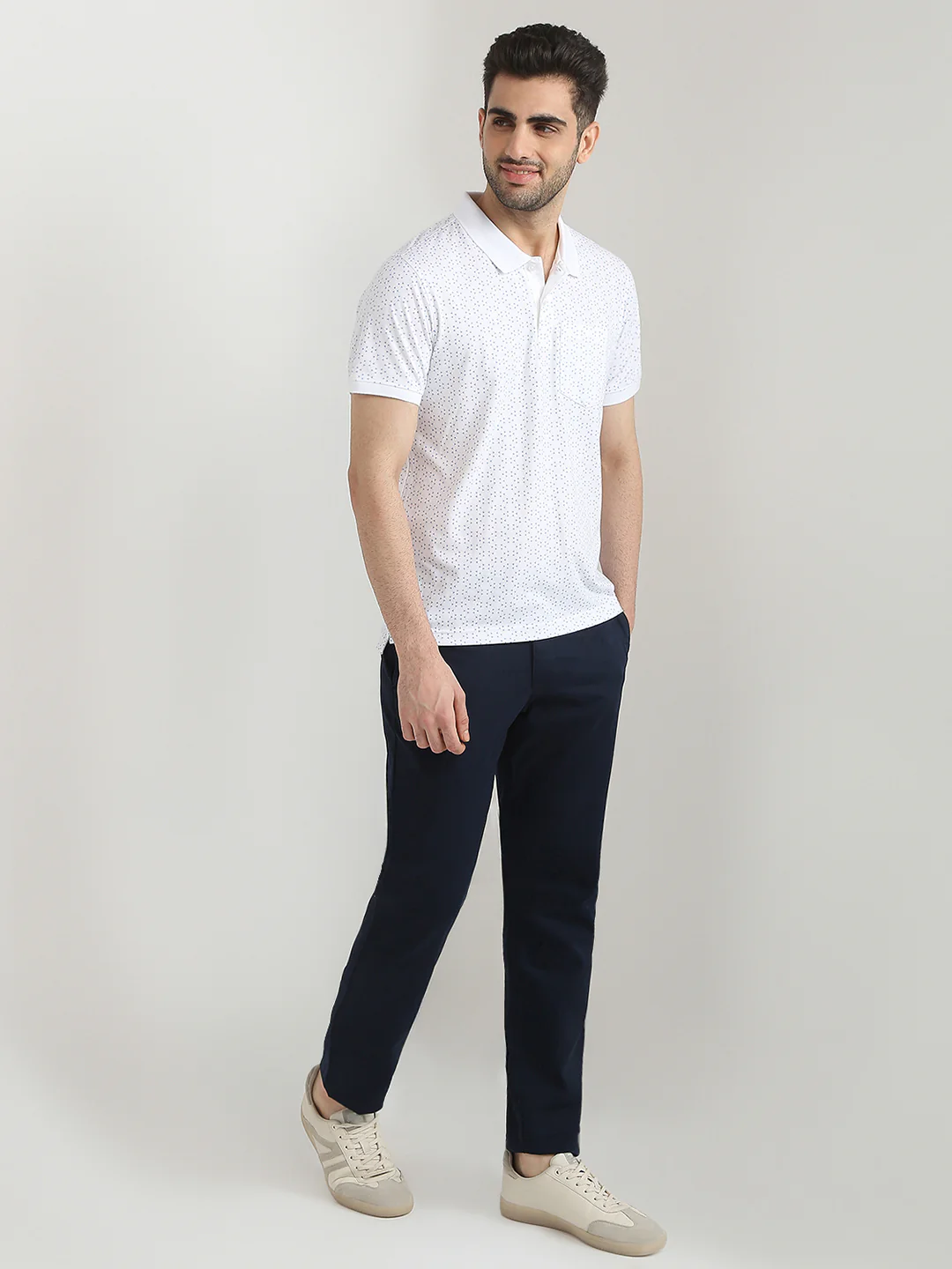 Parx Men White Printed Regular Fit Cotton Blend T-Shirt - Image 5