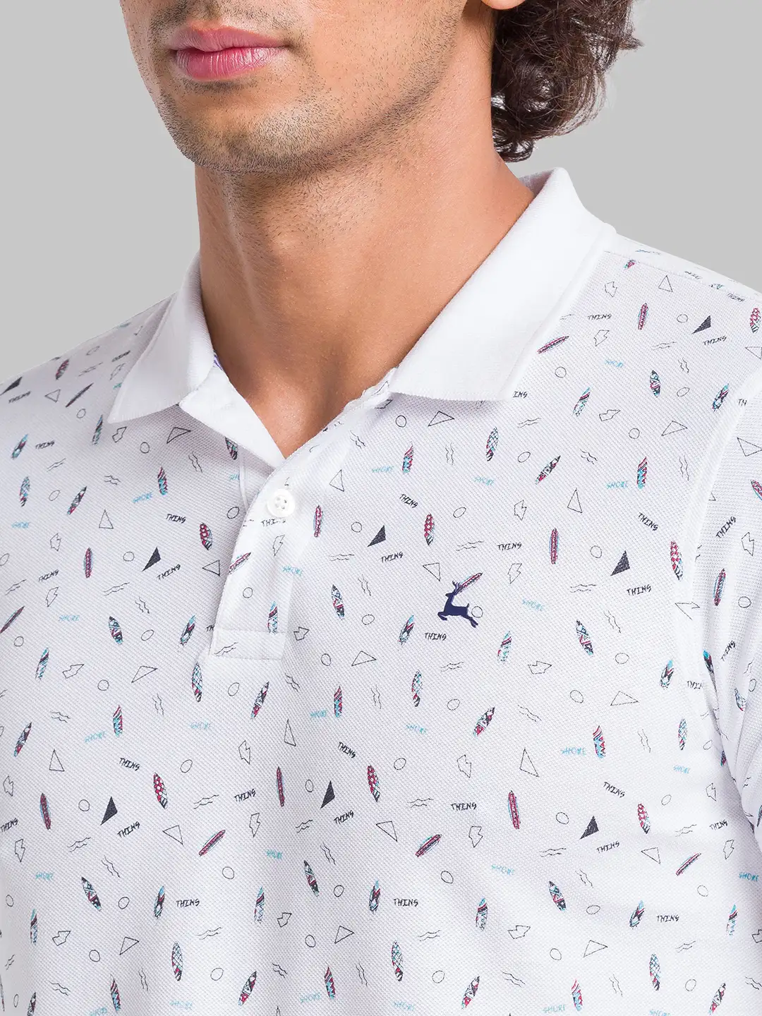 Parx Men White Printed Regular Fit Cotton T-Shirt - Image 6