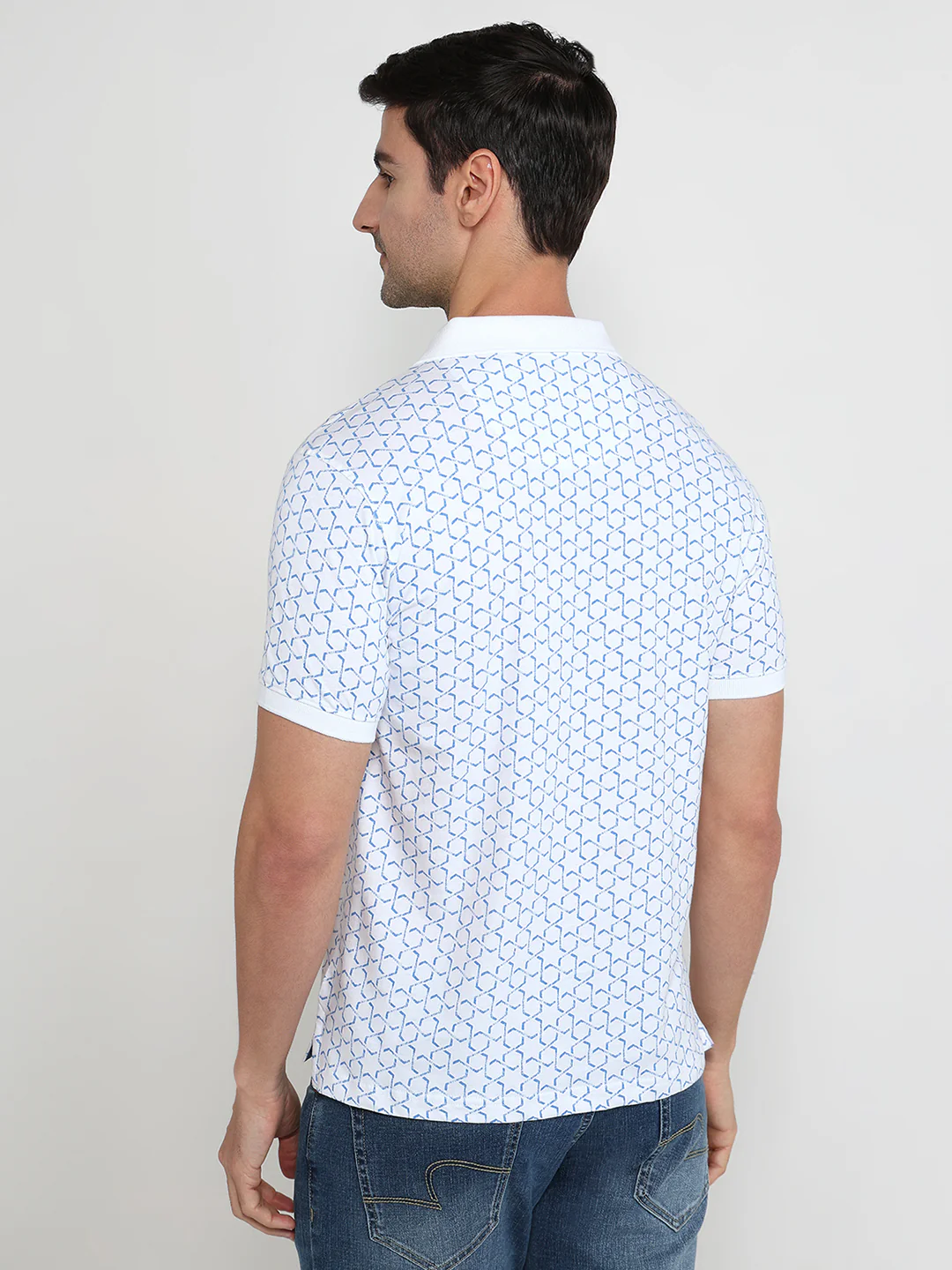 Parx Men White Printed Regular Fit Cotton T-Shirt - Image 4