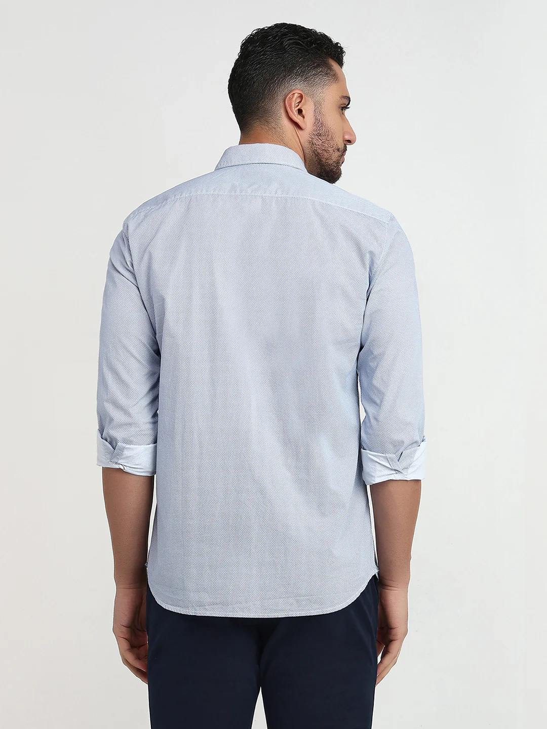 Parx Men White Printed Slim Fit Cotton Casual Shirt - Image 4