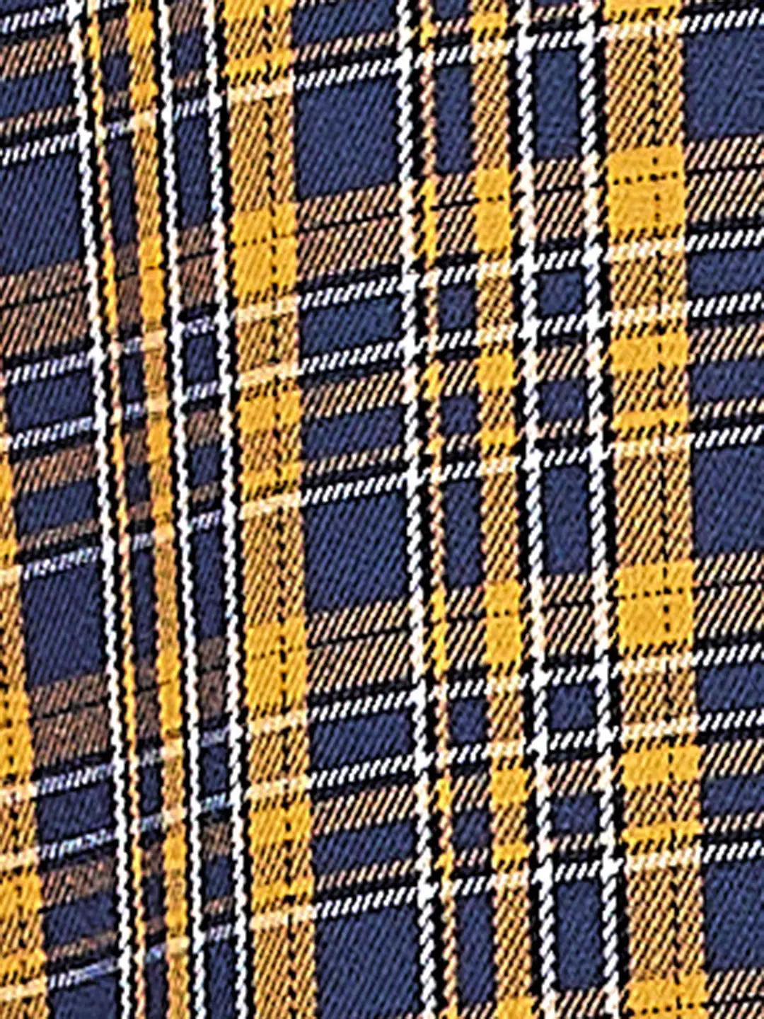 Parx Men Yellow Checks Slim Fit Cotton Full Sleeve Shirts - Image 7