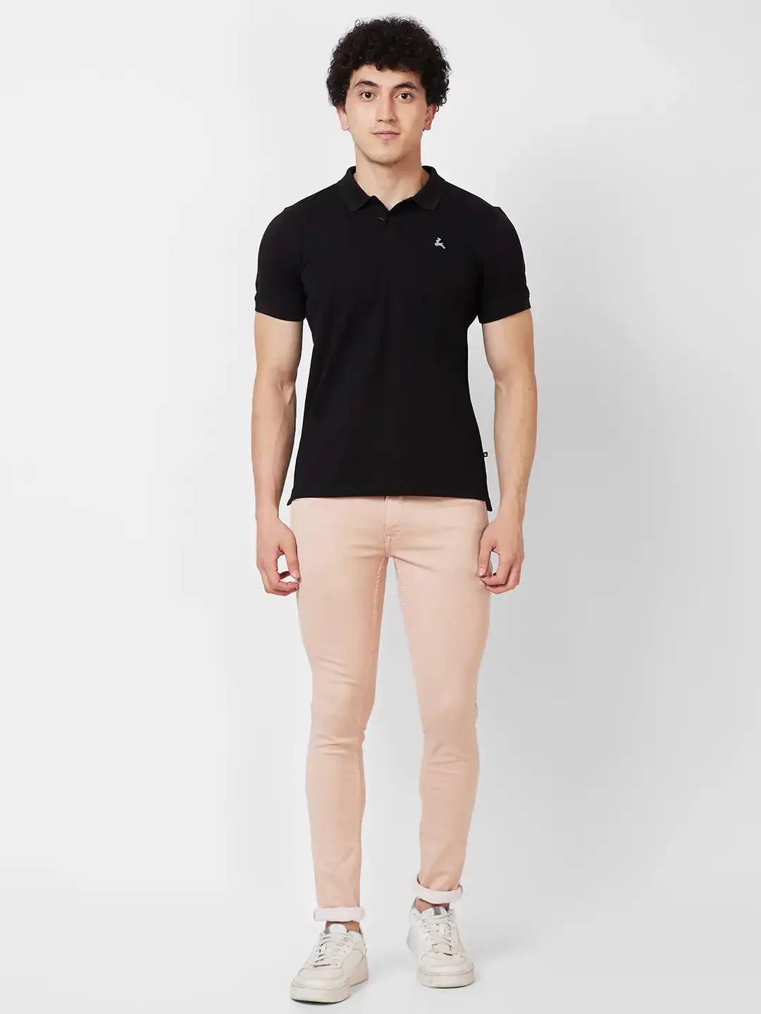 Parx Regular Fit Solid Black T-Shirt - Image 5