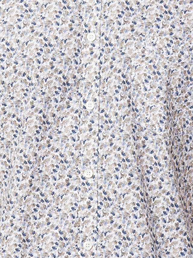 Parx White Printed Slim Fit Cotton Casual Shirt - Image 7