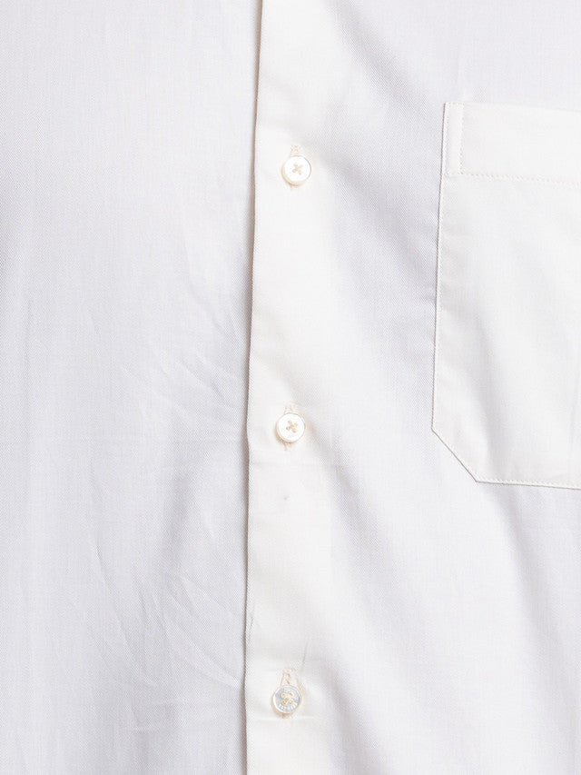 Raymond Beige Solid Contemporary Fit Cotton Formal Shirt - Image 7