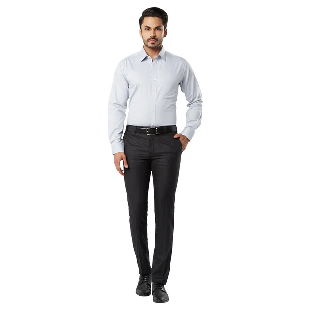 Raymond Black Slim Fit Polyester Blend Trouser - Image 5