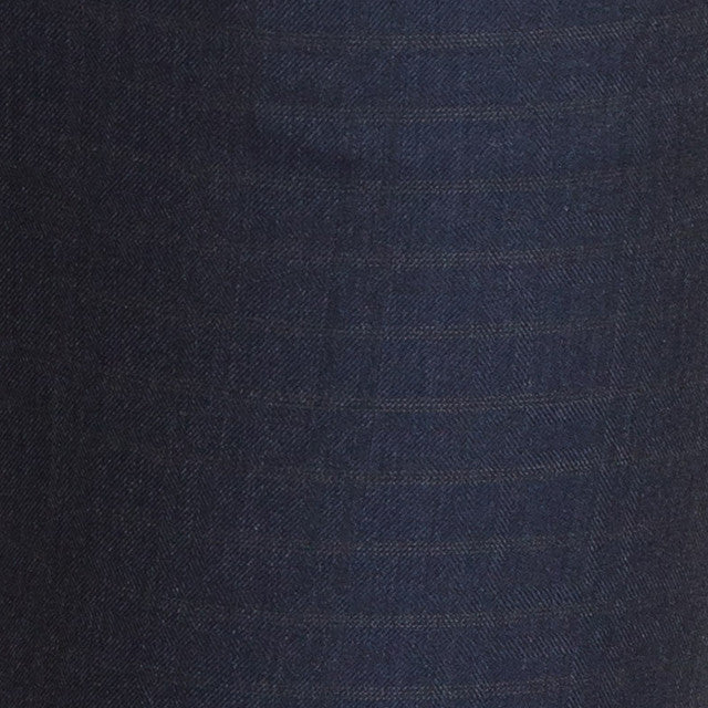 Raymond Blue Checks Slim Fit Polyester Blend Trouser - Image 7