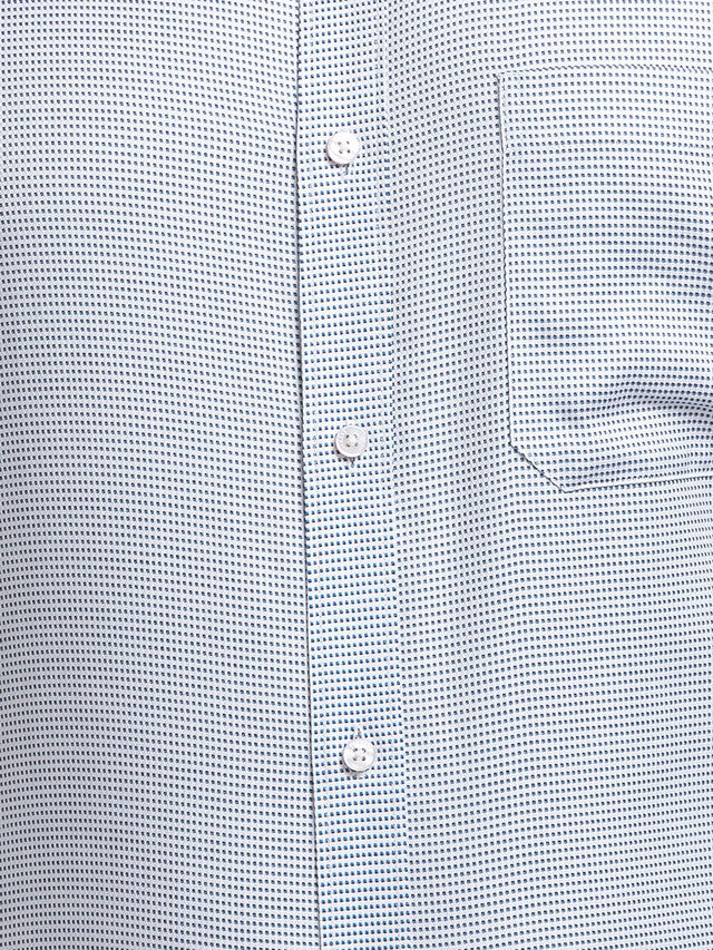 Raymond Blue Structure Contemporary Fit Cotton Formal Shirt - Image 7