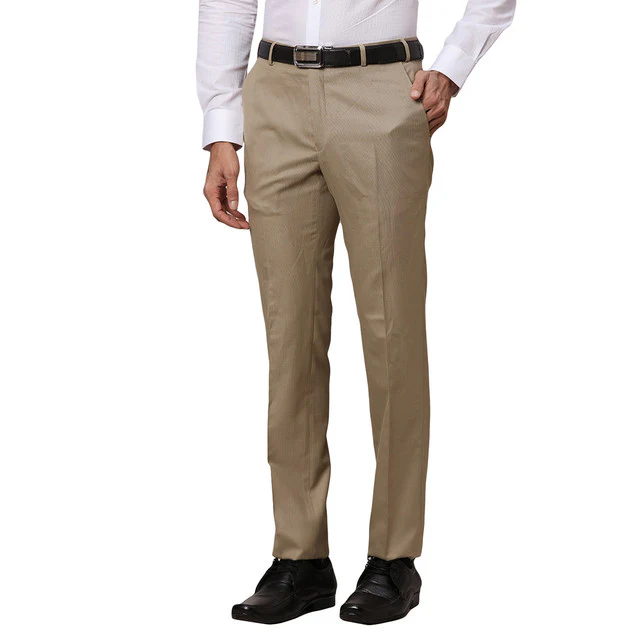 Raymond Brown Shark Skin Classic Fit Polyester Blend Trouser - Image 3