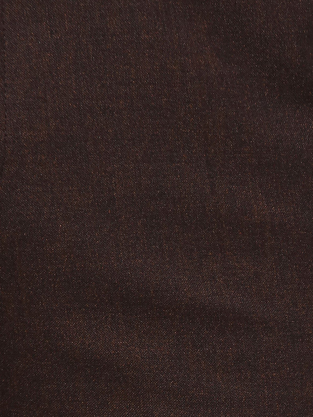Raymond Brown Solid Contemporary Fit Polyester Blend Trouser - Image 7