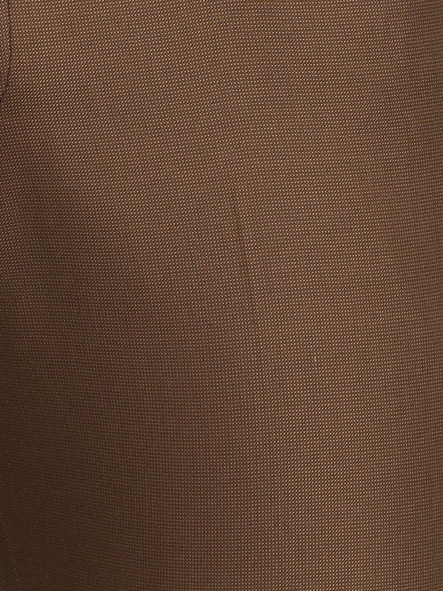Raymond Brown Structure Slim Fit Polyester Blend Trouser - Image 7