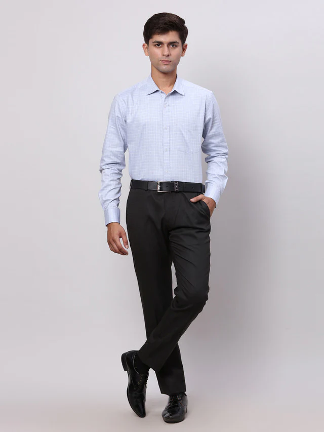 Raymond Brown Structure Slim Fit Polyester Blend Trouser - Image 5
