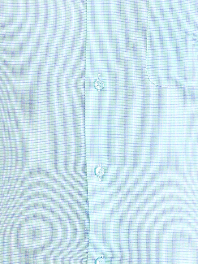 Raymond Green Checks Contemporary Fit Cotton Formal Shirt - Image 7