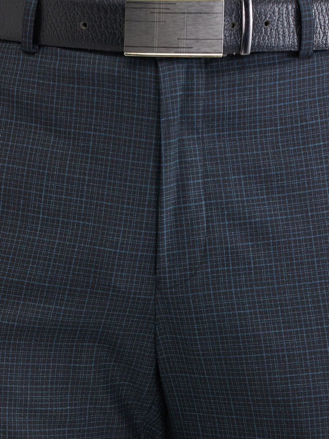 Raymond Green Checks Slim Fit Polyester Blend Trouser - Image 7