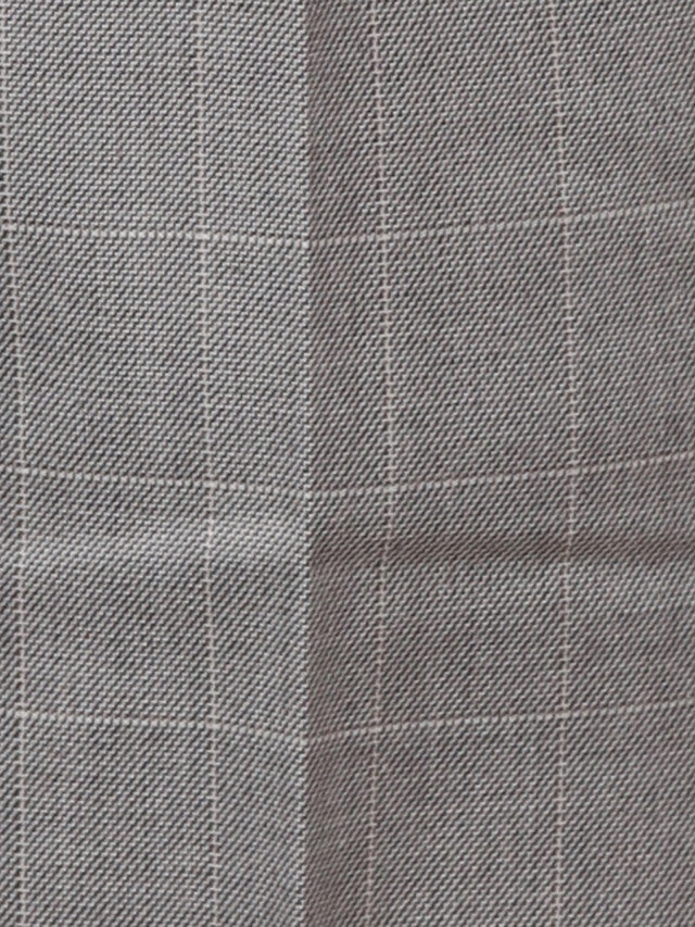 Raymond Grey Checks Classic Fit Polyester Blend Trouser - Image 7