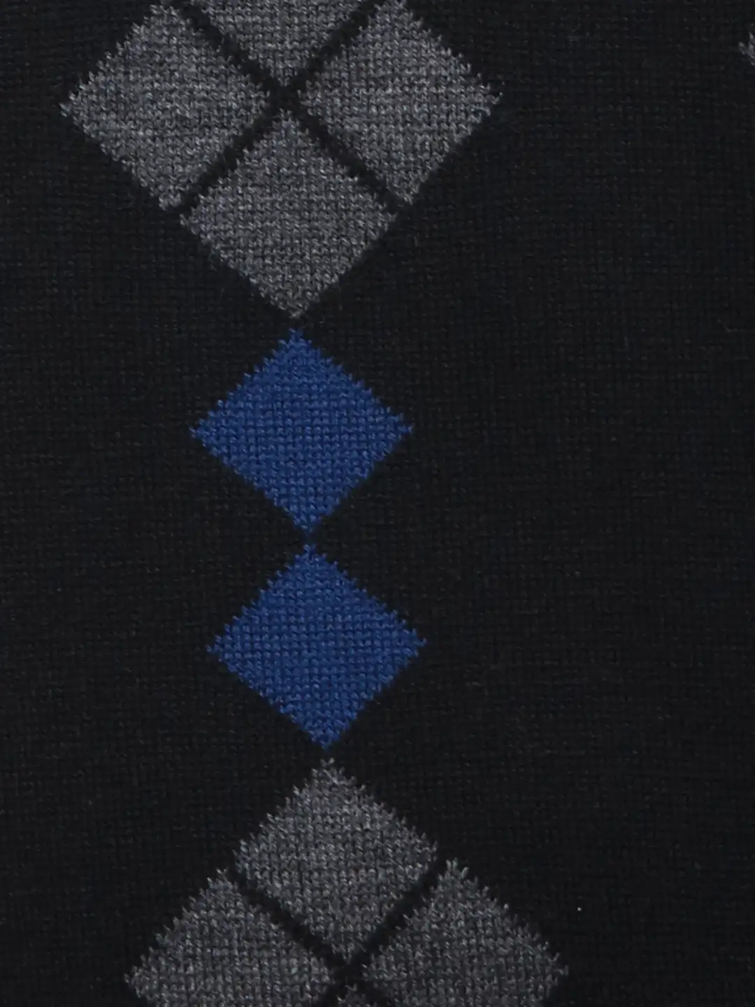 Raymond Men Black Argyle Acrylic Blend Sweaters - Image 7
