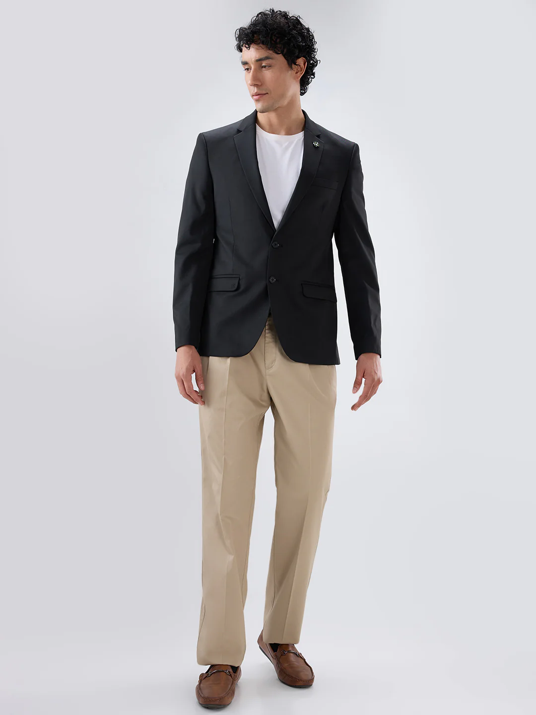 Raymond Men Black Contemporary Fit Solid Jacket - Image 5