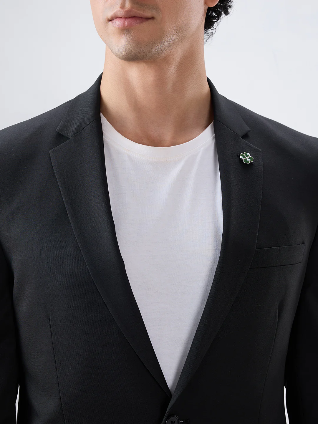 Raymond Men Black Contemporary Fit Solid Jacket - Image 6