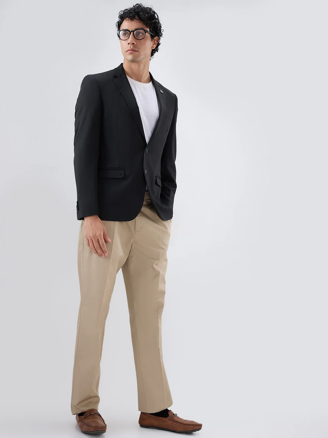 Raymond Men Black Contemporary Fit Solid Jacket - Image 7