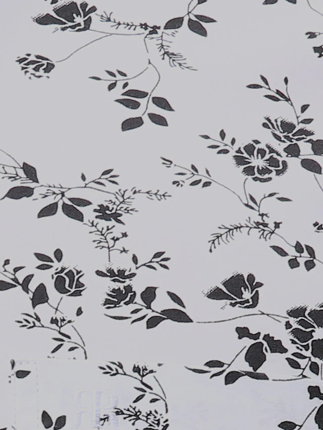 Raymond Men Black Print Slim Fit Cotton Shirt - Image 7