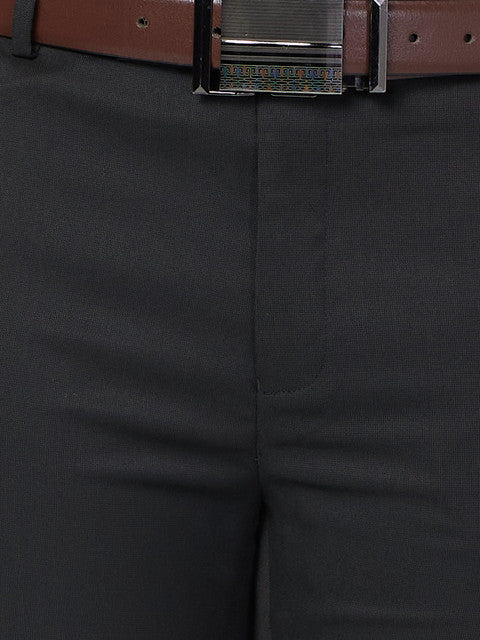 Raymond Men Black Slim Fit Structured Trouser - Image 7