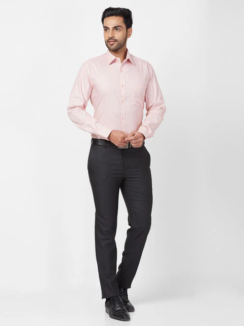 Raymond Men Black Slim Fit Structured Trouser - Image 6