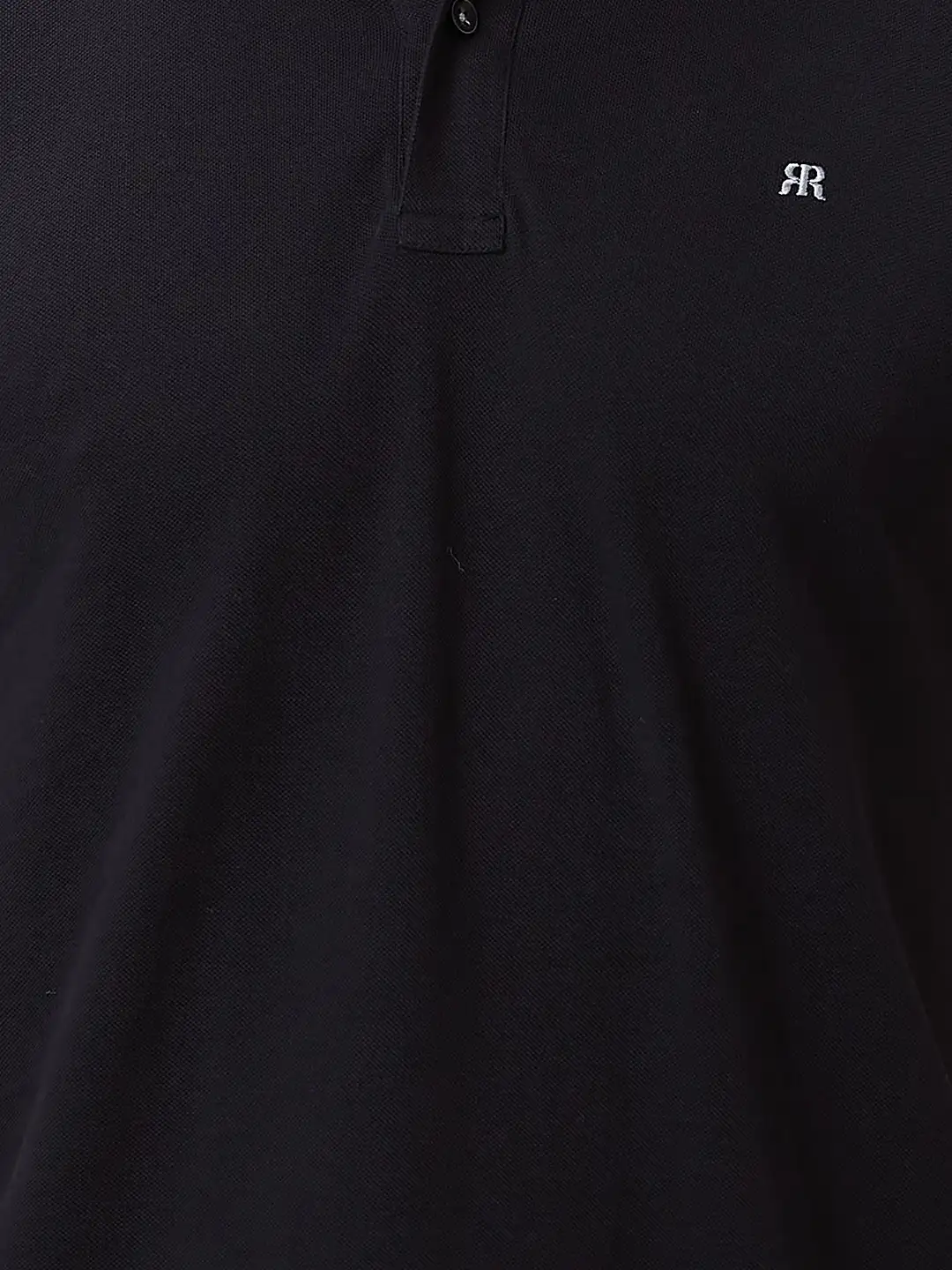 Raymond Men Black Solid Contemporary Fit Cotton T-Shirt - Image 7