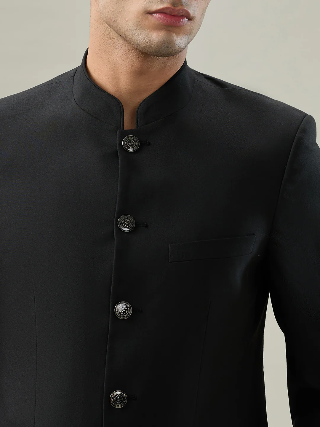 Raymond Men Black Solid Regular Fit Polyester Blend Blazer - Image 6