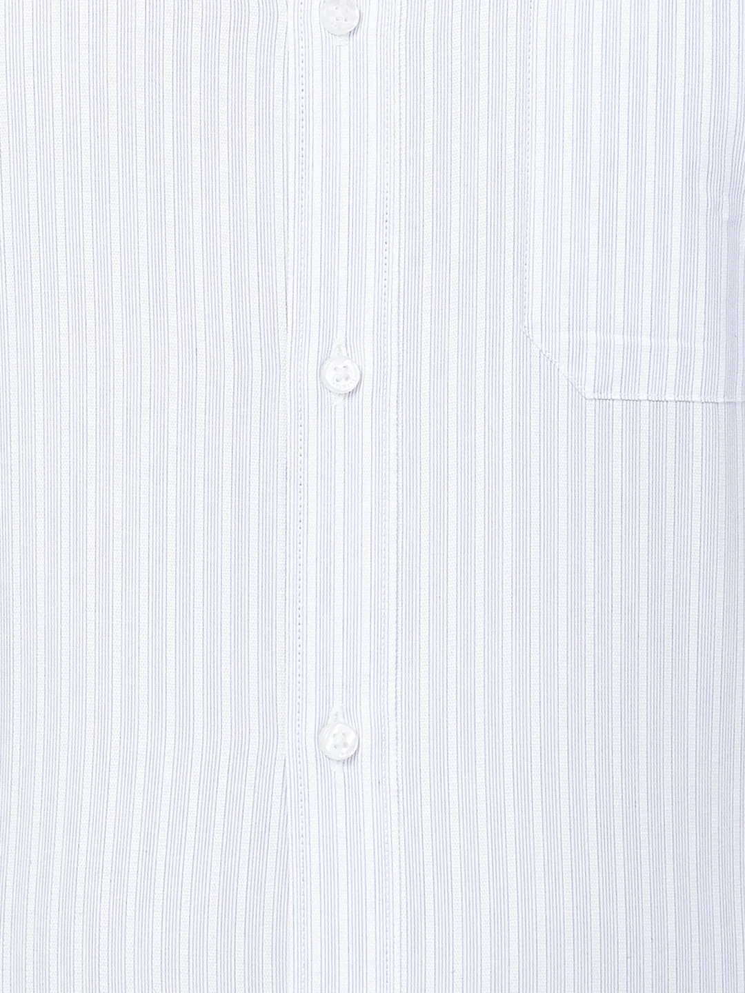 Raymond Men Blue Contemporary Fit Stripe Formal Shirt - Image 7