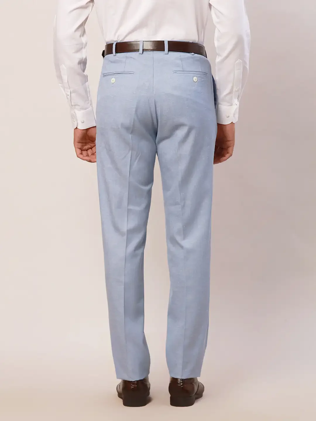 Raymond Men Blue Slim Fit Polyester Blend Trouser - Image 4